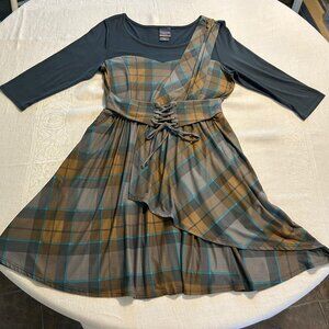 Outlander MacKenzie Tartan Cinch Dress Size SM